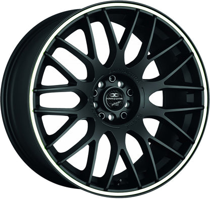 Barracuda Karizzma mattblack PureSports / Color Trim weiss Alufelge 9x20 Zoll ET37 LK 5x112 ML73.1