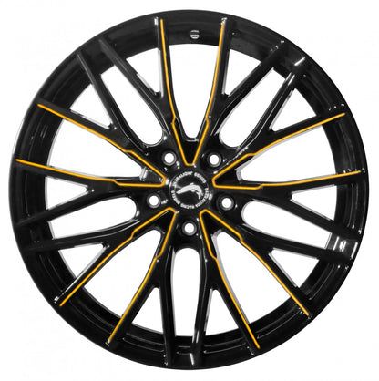 Barracuda Project 3.0 black gloss flashgold Alufelge 8.5x20 Zoll ET38 LK 5x112 ML73.1 – Bild 2