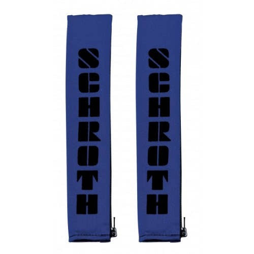 Schroth 2 Gurtpolster blau mit schwarzem Flock