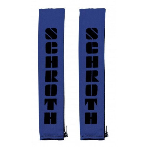 Schroth 2 Gurtpolster blau mit schwarzem Flock