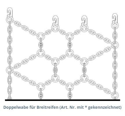Ottinger Schneekette Netz XT 391811 (31x15.50-15 D=750mm, B=370mm) – Bild 2