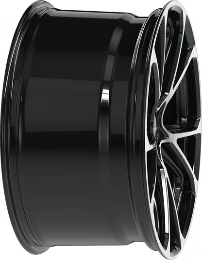 Proline Techart Formula VI black polished Alufelge 11.5x21 Zoll ET64 LK 5x130 ML71.5 – Bild 6
