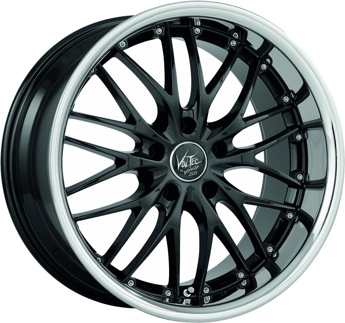 Barracuda Voltec T6 higloss black inox lip Alufelge 8x19 Zoll ET40 LK 5x114.3 ML73.1