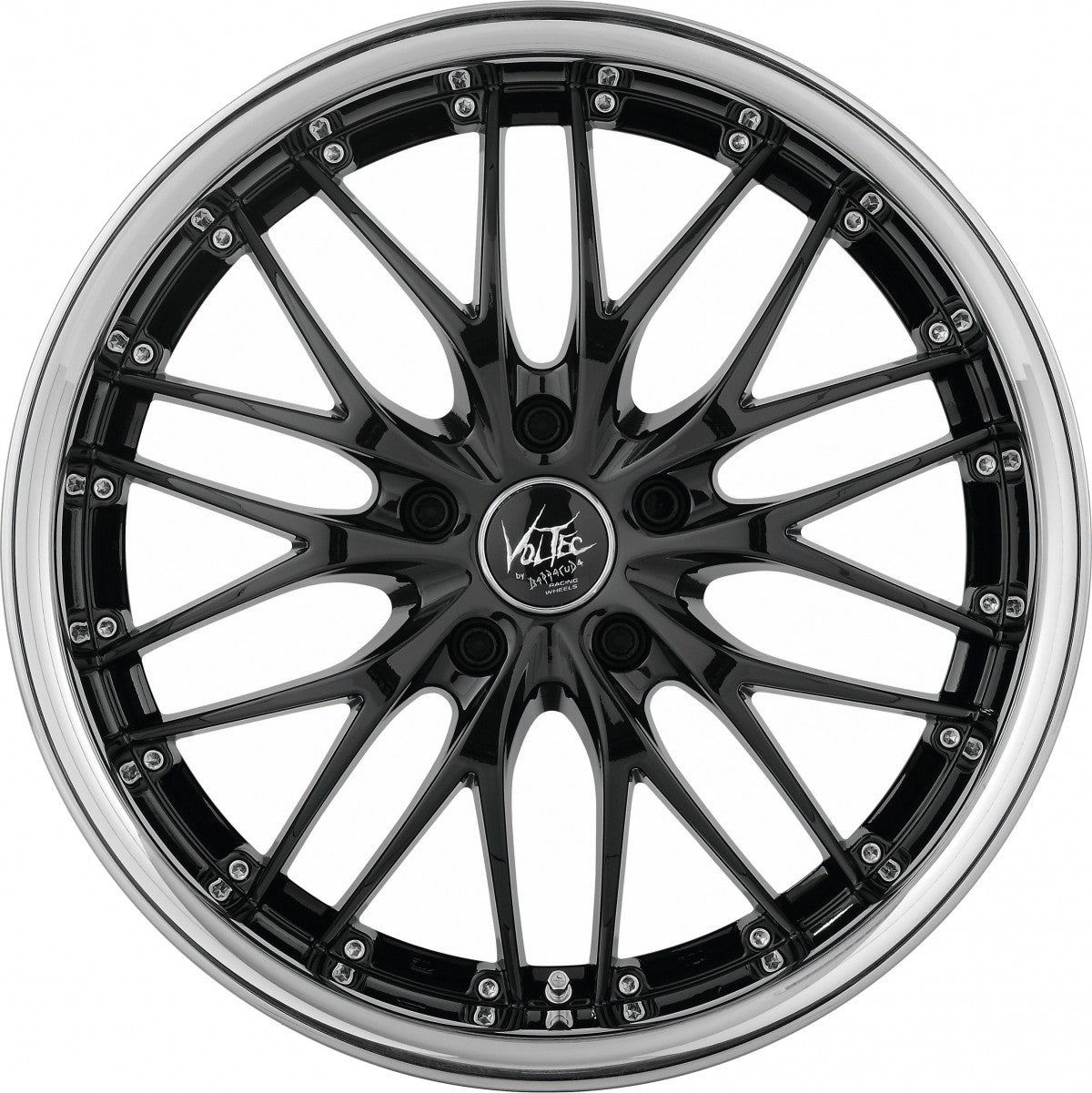 Barracuda Voltec T6 higloss black inox lip Alufelge 8x19 Zoll ET40 LK 5x114.3 ML73.1 – Bild 2