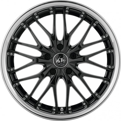 Barracuda Voltec T6 higloss black inox lip Alufelge 8x19 Zoll ET40 LK 5x114.3 ML73.1 – Bild 2