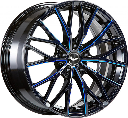 Barracuda Project 3.0 black gloss flashblue Alufelge 8.5x19 Zoll ET23 LK 5x112 ML73.1