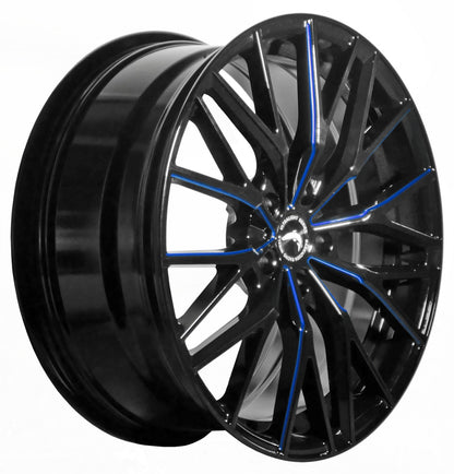 Barracuda Project 3.0 black gloss flashblue Alufelge 8.5x19 Zoll ET23 LK 5x112 ML73.1 – Bild 3