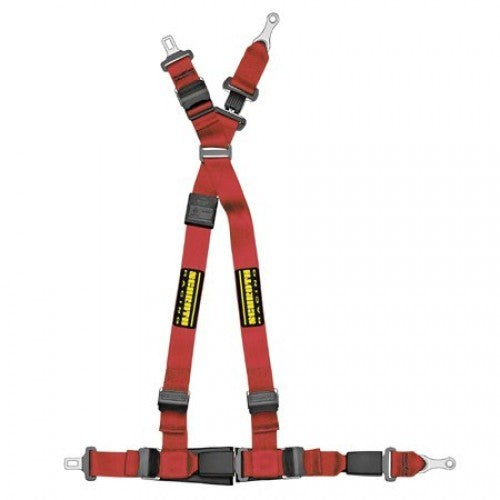 Schroth Quickfit asm rot mit SCHROTH RACING Logo rechts für BMW E36