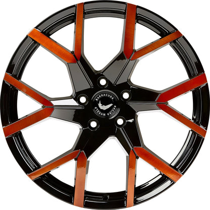 Barracuda Tzunamee EVO black gloss flashcopper Alufelge 8.5x19 Zoll ET40 LK 5x114.3 ML73.1 – Bild 2