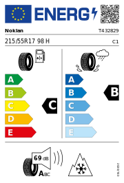 Nokian Snowproof 2 XL 3PMSF DOT23 215/55 R17 98H DOT DOT23 – EU-Reifenlabel