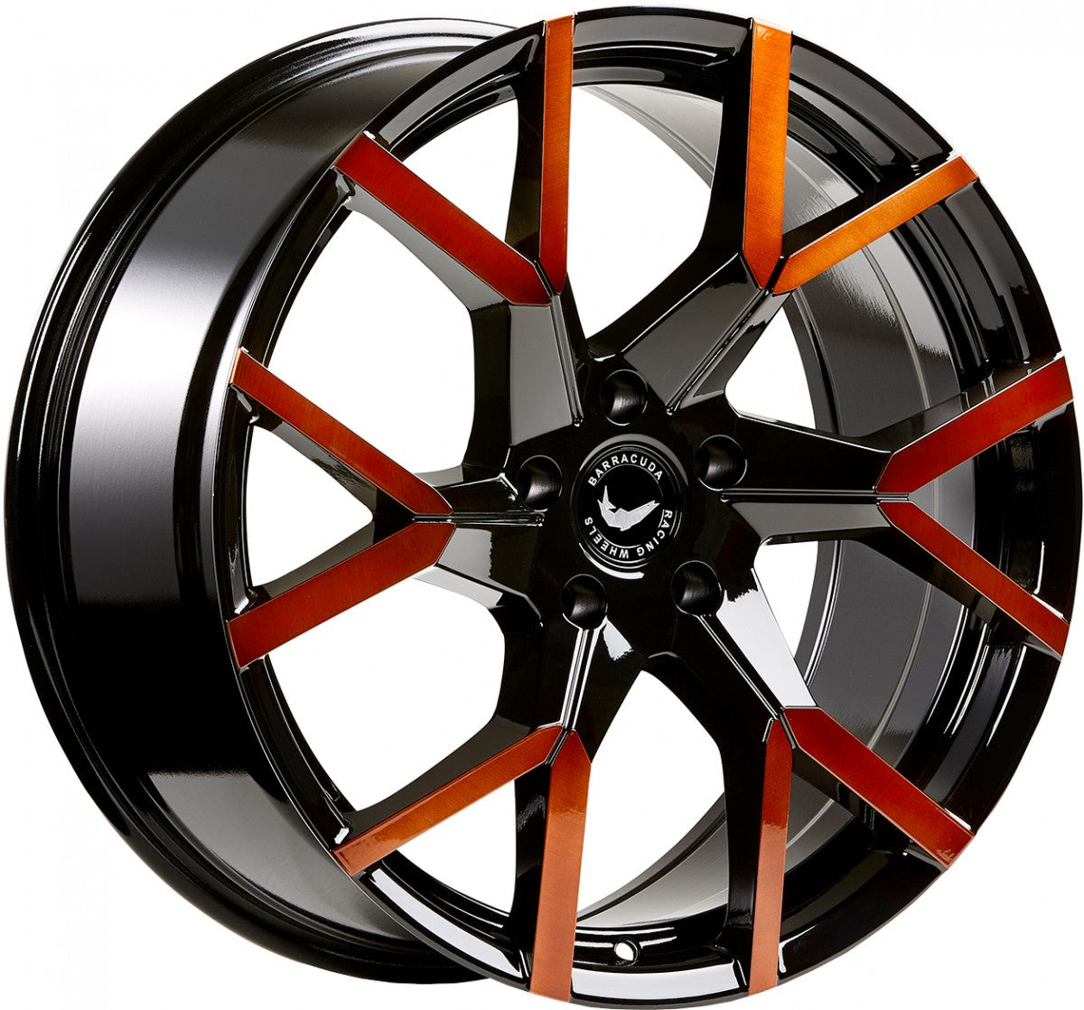 Barracuda Tzunamee EVO black gloss flashcopper Alufelge 8x18 Zoll ET40 LK 5x108 ML73.1