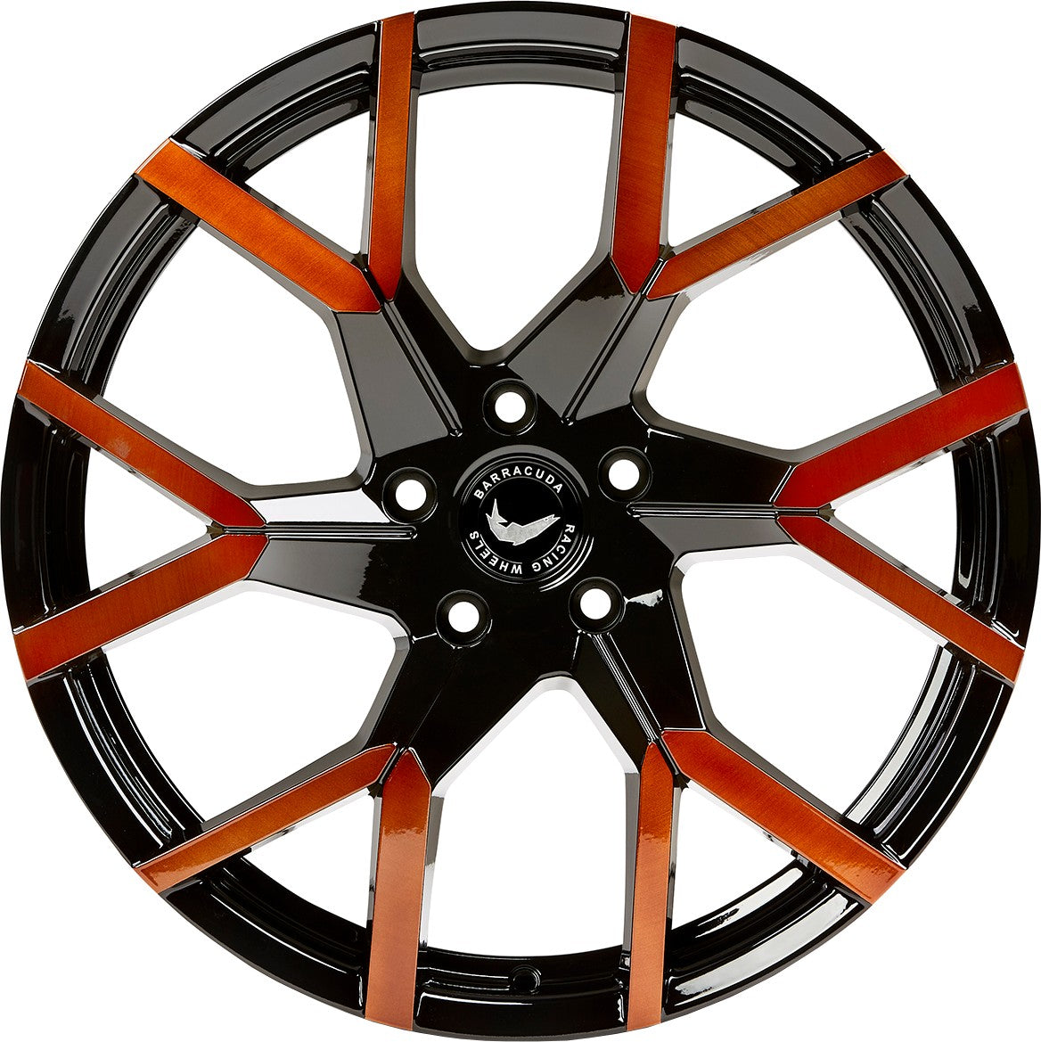 Barracuda Tzunamee EVO black gloss flashcopper Alufelge 8x18 Zoll ET40 LK 5x108 ML73.1 – Bild 2