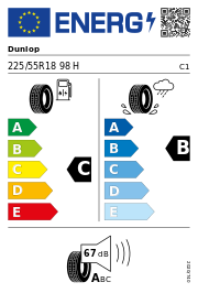 Dunlop SP Sport Maxx 050 DEMO 225/55 R18 98H – EU-Reifenlabel