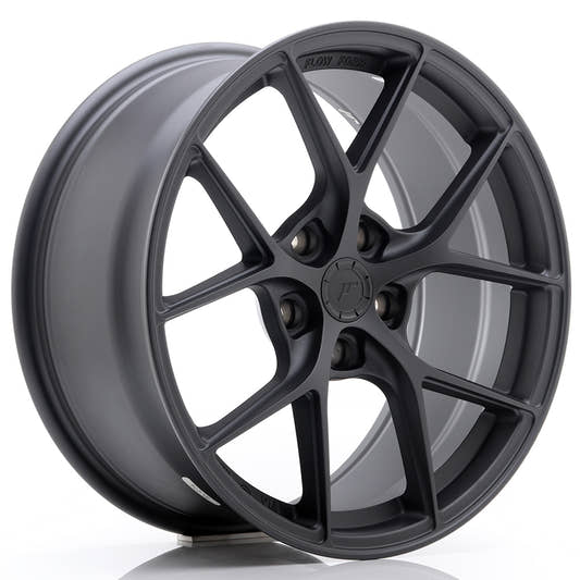 Japan Racing Wheels SL-01 matt gun metal Alufelge 8x17 Zoll ET35 LK 5x100 ML67.1 – Bild 2