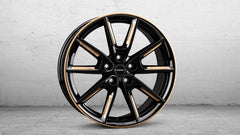 Borbet LX Black Glossy Gold Spoke Rim Alufelge 8x18 Zoll ET48 LK 5x112 ML66.6