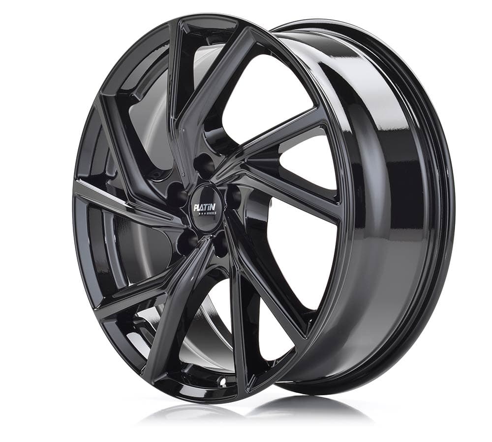 Platin P 107 Diamant Schwarz Alufelge 7.5x19 Zoll ET50 LK 5x112 ML57.1 – Bild 2