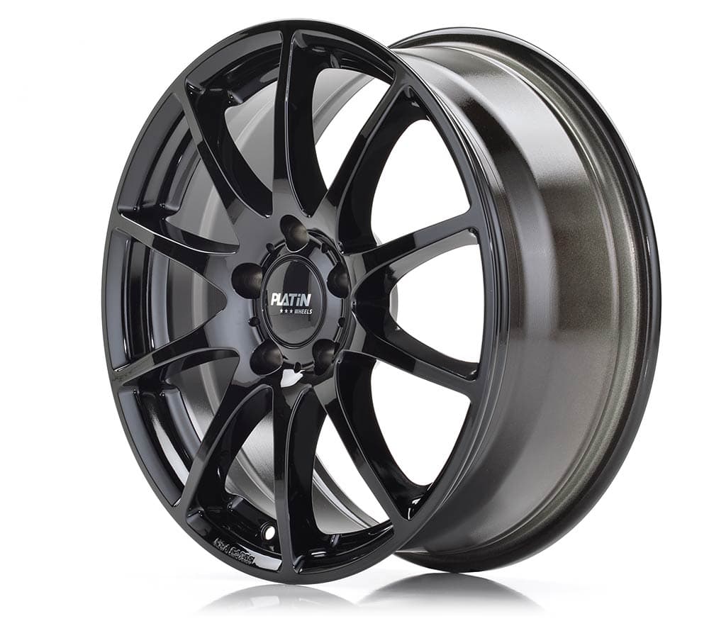 Platin P 113 Black Painted Alufelge 8x20 Zoll ET35 LK 5x112 ML66.6 – Bild 2