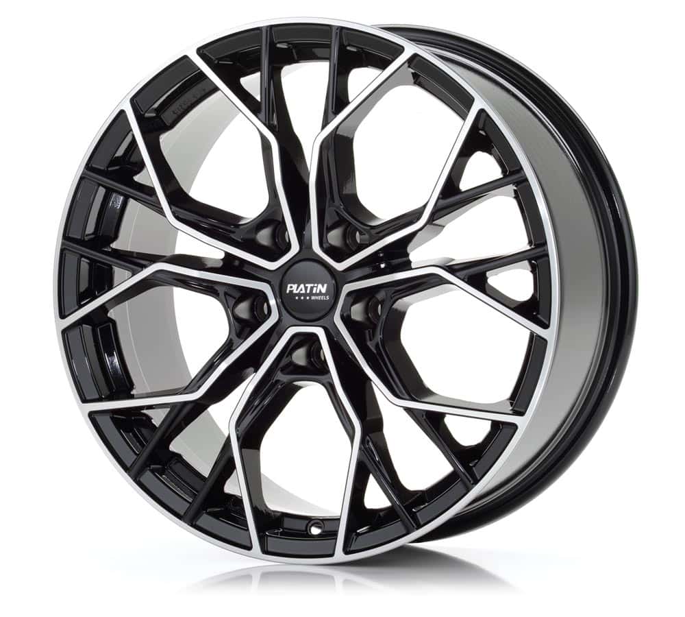 Platin P 118 Black Polished Alufelge 7.5x18 Zoll ET42 LK 5x108 ML73.1 – Bild 3