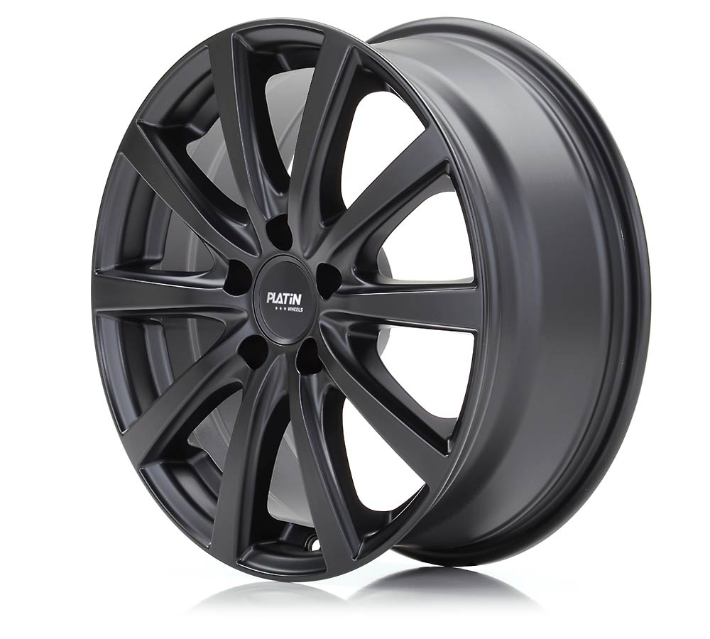 Platin P 69 Schwarz Matt Alufelge 8x18 Zoll ET50.1 LK 5x120 ML65.1 – Bild 2