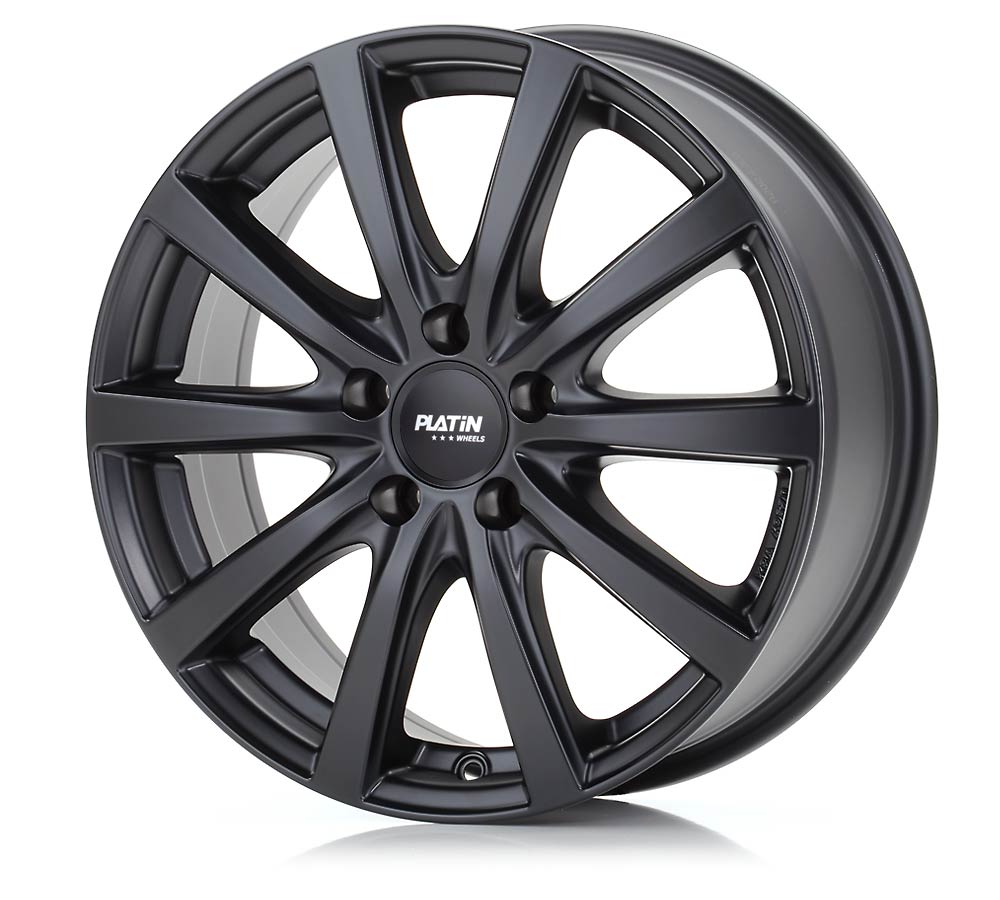 Platin P 69 Schwarz Matt Alufelge 8x18 Zoll ET50.1 LK 5x120 ML65.1 – Bild 3