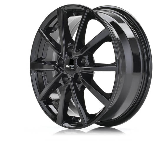Platin P 95 Diamant Schwarz Alufelge 7x17 Zoll ET40 LK 5x112 ML57.1 – Bild 2