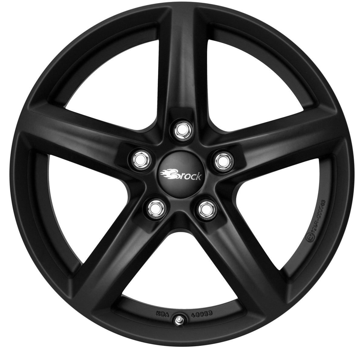 Brock / RC RC24 Schwarz Klar Matt (SKM) Alufelge 6.5x16 Zoll ET43 LK 5x112 ML57.1