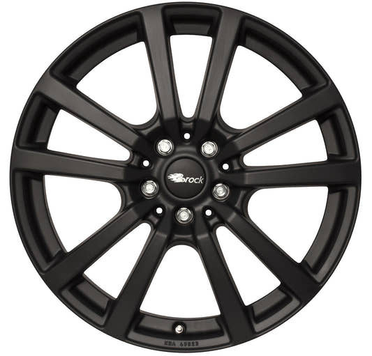 Brock / RC RC25 Schwarz Klar Matt (SKM) Alufelge 7.5x17 Zoll ET50 LK 5x130 ML71.6