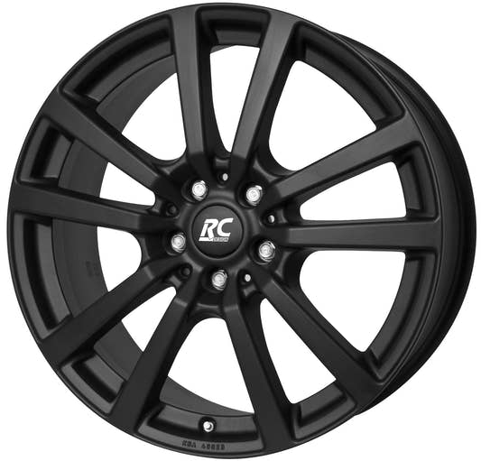 Brock / RC RC25 Schwarz Klar Matt (SKM) Alufelge 8.5x19 Zoll ET38 LK 5x112 ML66.6 – Bild 2