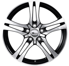Brock / RC RC26 Schwarz Glanz Voll Poliert (SGVP) Alufelge 7.5x18 Zoll ET42 LK 5x105 ML56.6