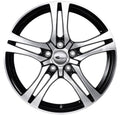 Brock / RC RC26 Schwarz Glanz Voll Poliert (SGVP) Alufelge 7.5x18 Zoll ET44 LK 5x112 ML66.6