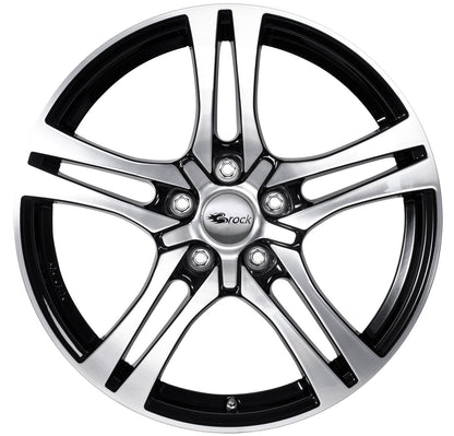 Brock / RC RC26 Schwarz Glanz Voll Poliert (SGVP) Alufelge 7.5x18 Zoll ET44 LK 5x112 ML66.6