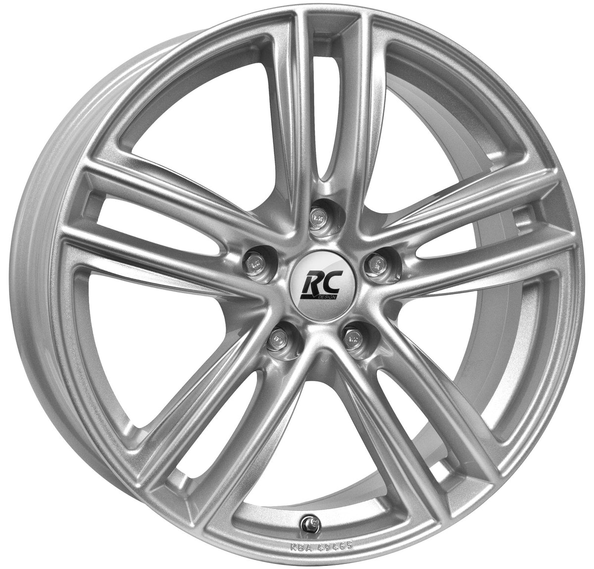Brock / RC RC27 Kristallsilber (KS) Alufelge 8x19 Zoll ET42 LK 5x114.3 ML66.1 – Bild 3