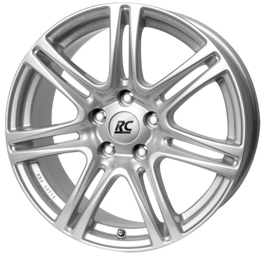 Brock / RC RC28 Kristallsilber (KS) Alufelge 7.5x17 Zoll ET35 LK 5x114.3 ML72.6 – Bild 2