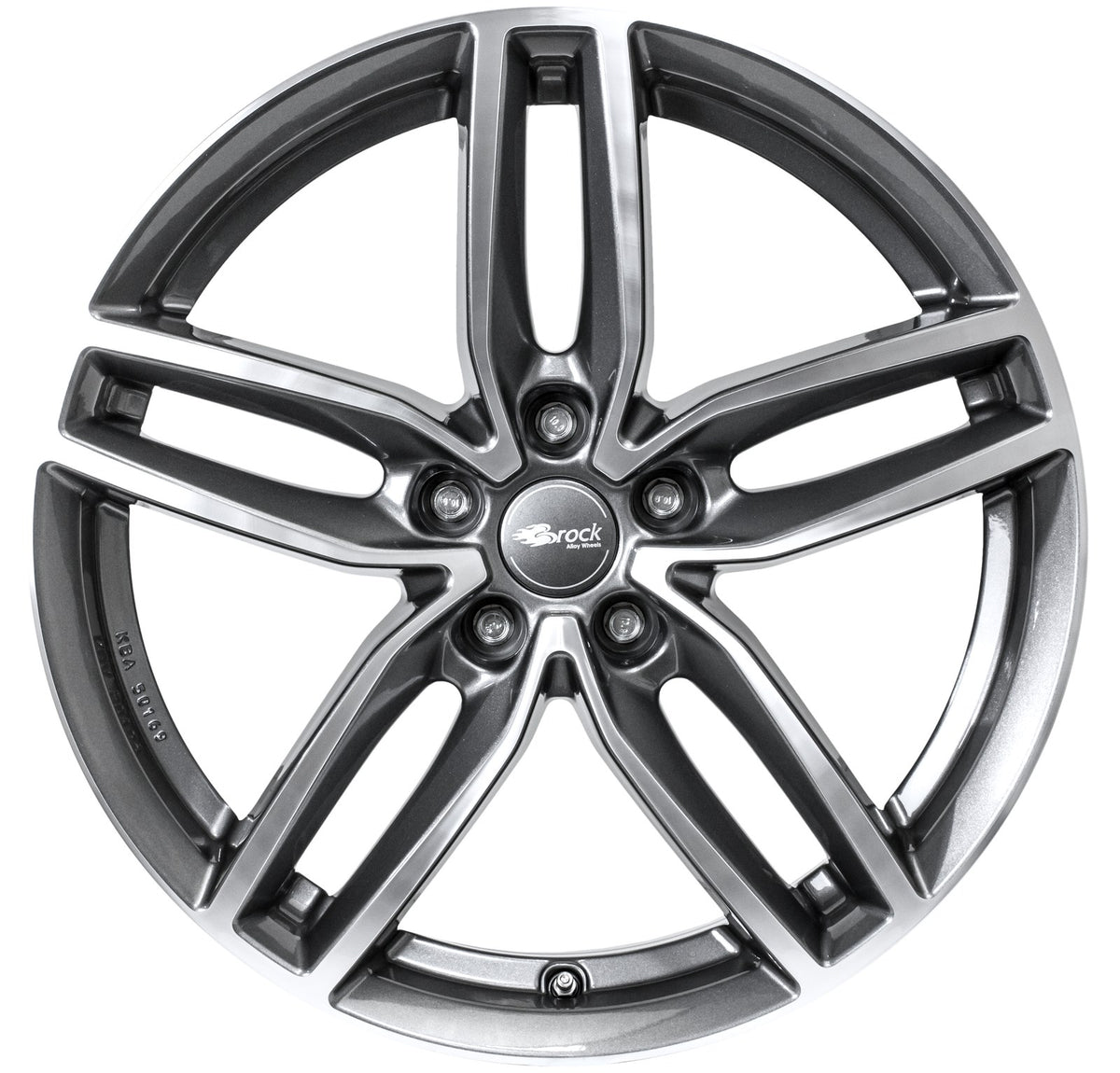 Brock / RC RC29 Himalaya Grey Voll Poliert (HGVP) Alufelge 8.5x20 Zoll ET26 LK 5x112 ML66.6