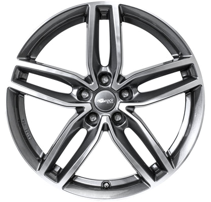 Brock / RC RC29 Himalaya Grey Voll Poliert (HGVP) Alufelge 8.5x20 Zoll ET26 LK 5x112 ML66.6