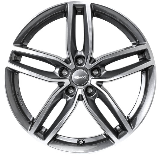 Brock / RC RC29 Himalaya Grey Voll Poliert (HGVP) Alufelge 8x19 Zoll ET34 LK 5x110 ML65.1