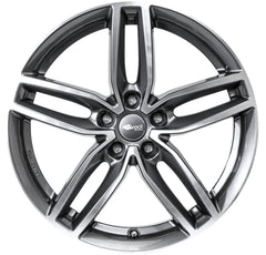 Brock / RC RC29 Himalaya Grey Voll Poliert (HGVP) Alufelge 7.5x17 Zoll ET35 LK 5x112 ML66.6