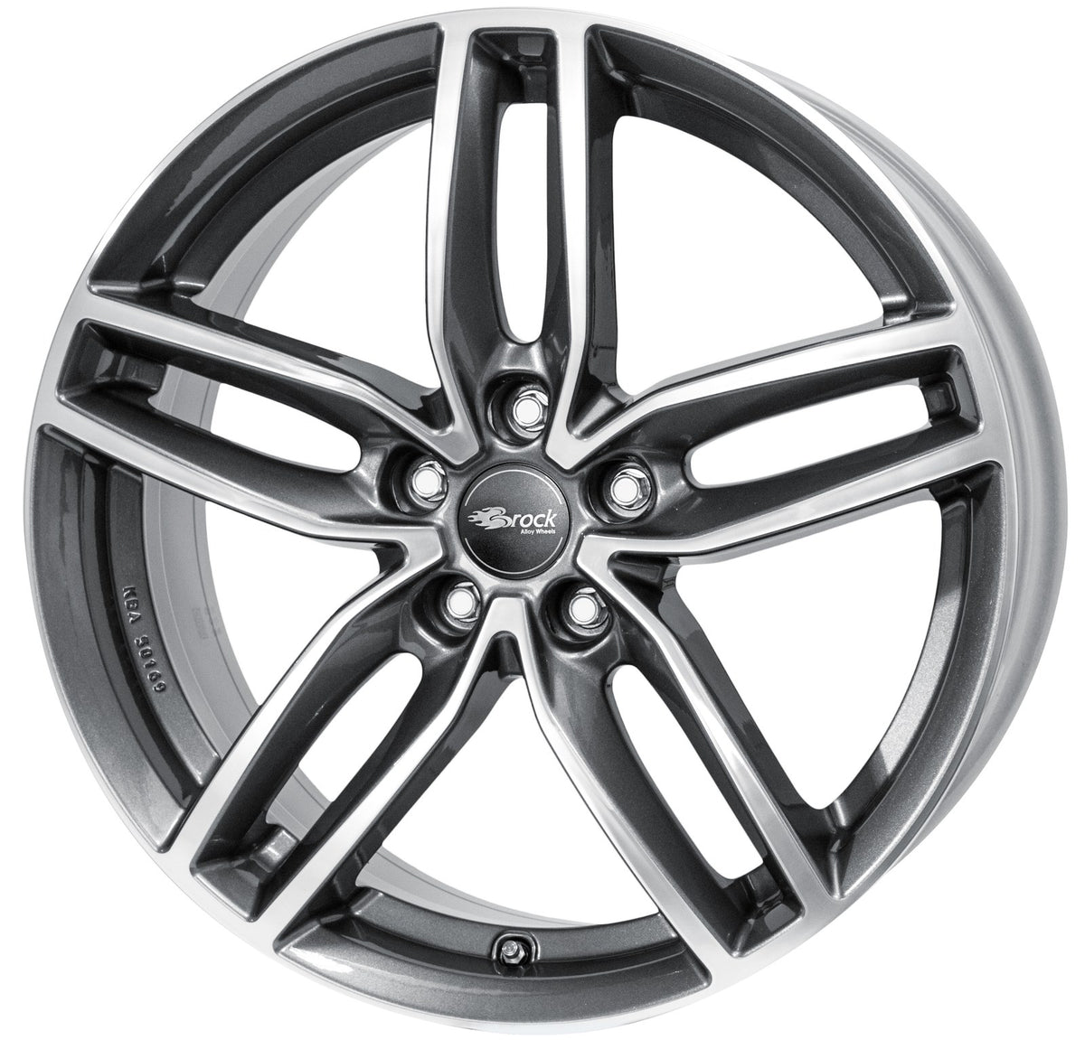 Brock / RC RC29 Himalaya Grey Voll Poliert (HGVP) Alufelge 7.5x17 Zoll ET29 LK 5x112 ML66.6 – Bild 2