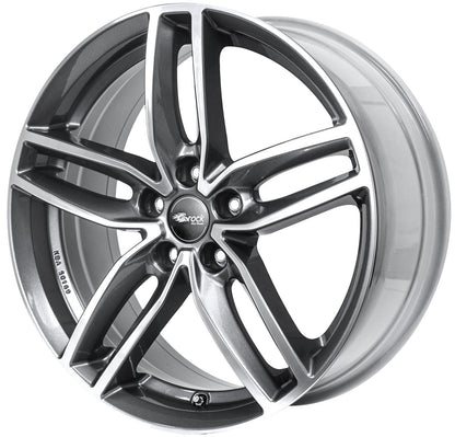 Brock / RC RC29 Himalaya Grey Voll Poliert (HGVP) Alufelge 7.5x17 Zoll ET35 LK 5x112 ML66.6 – Bild 3