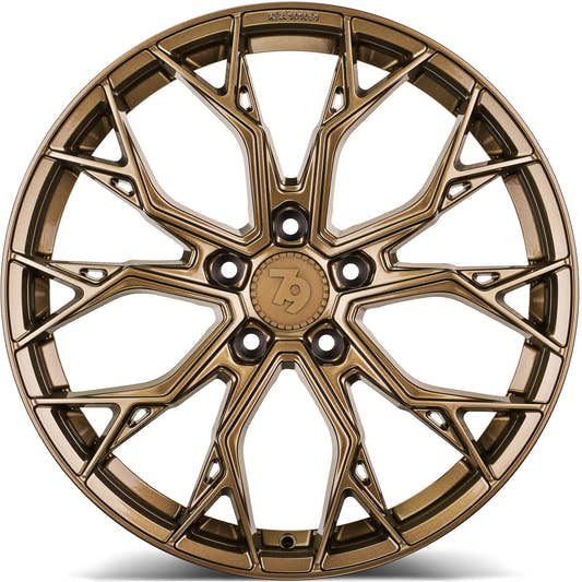 SEVENTY9 SSF-2 Satin Bronze (SBR) Alufelge 8x18 Zoll ET30 LK 5x120 ML72.6 – Bild 2