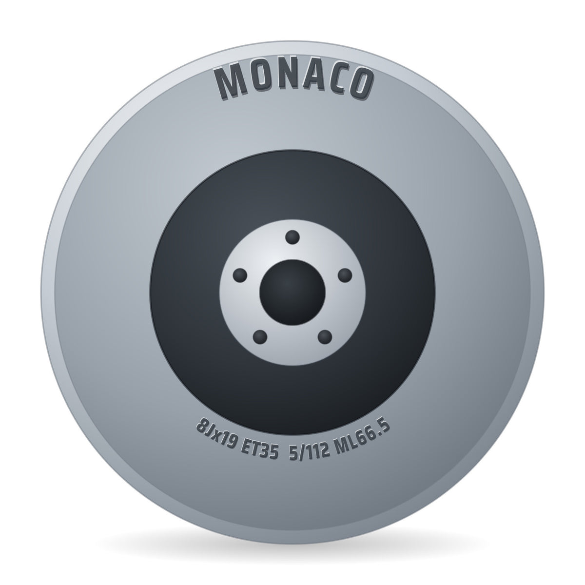 Monaco GP1 gloss black Felge 8x19 Zoll ET35 LK 5x112 ML66.5