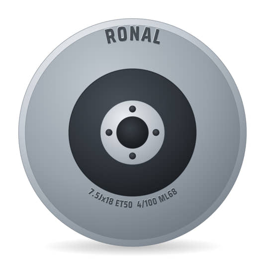 Ronal R73 REV-R bronze matt Alufelge 7.5x18 Zoll ET50 LK 4x100 ML68
