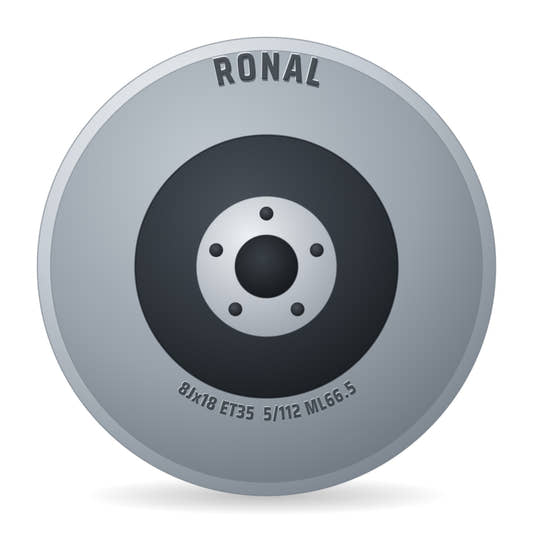 Ronal R73 REV-R bronze matt Alufelge 8x18 Zoll ET35.1 LK 5x112 ML66.5