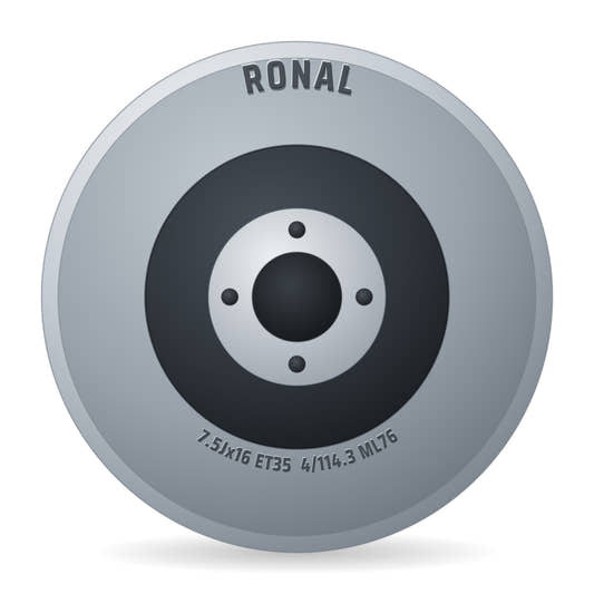 Ronal RR10 REV-M bronze matt Alufelge 7.5x16 Zoll ET35 LK 4x114.3 ML76