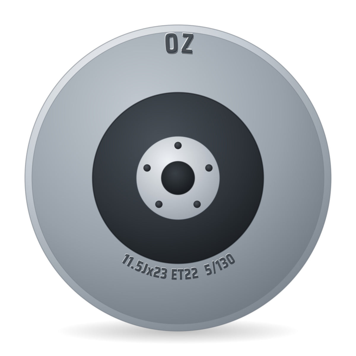 OZ Suprema XT HLT Star Graphite Felge 11.5x23 Zoll ET22 LK 5x130