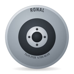 Ronal RR10 REV-R bronze matt Alufelge 7x15 Zoll ET28 LK 4x100 ML68