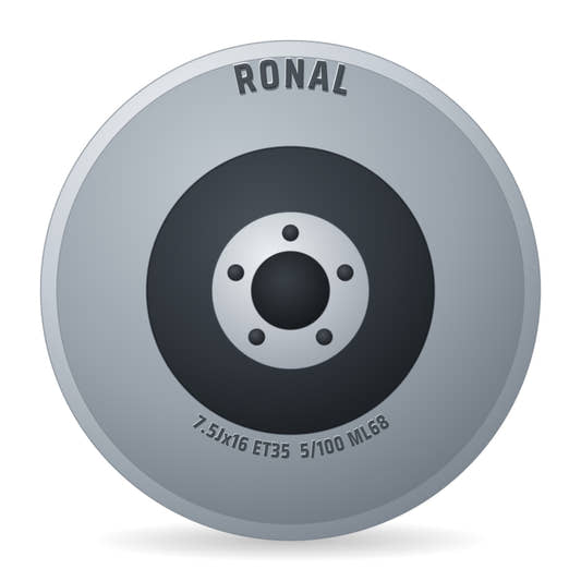 Ronal RR10 REV-R bronze matt Alufelge 7.5x16 Zoll ET35 LK 5x100 ML68