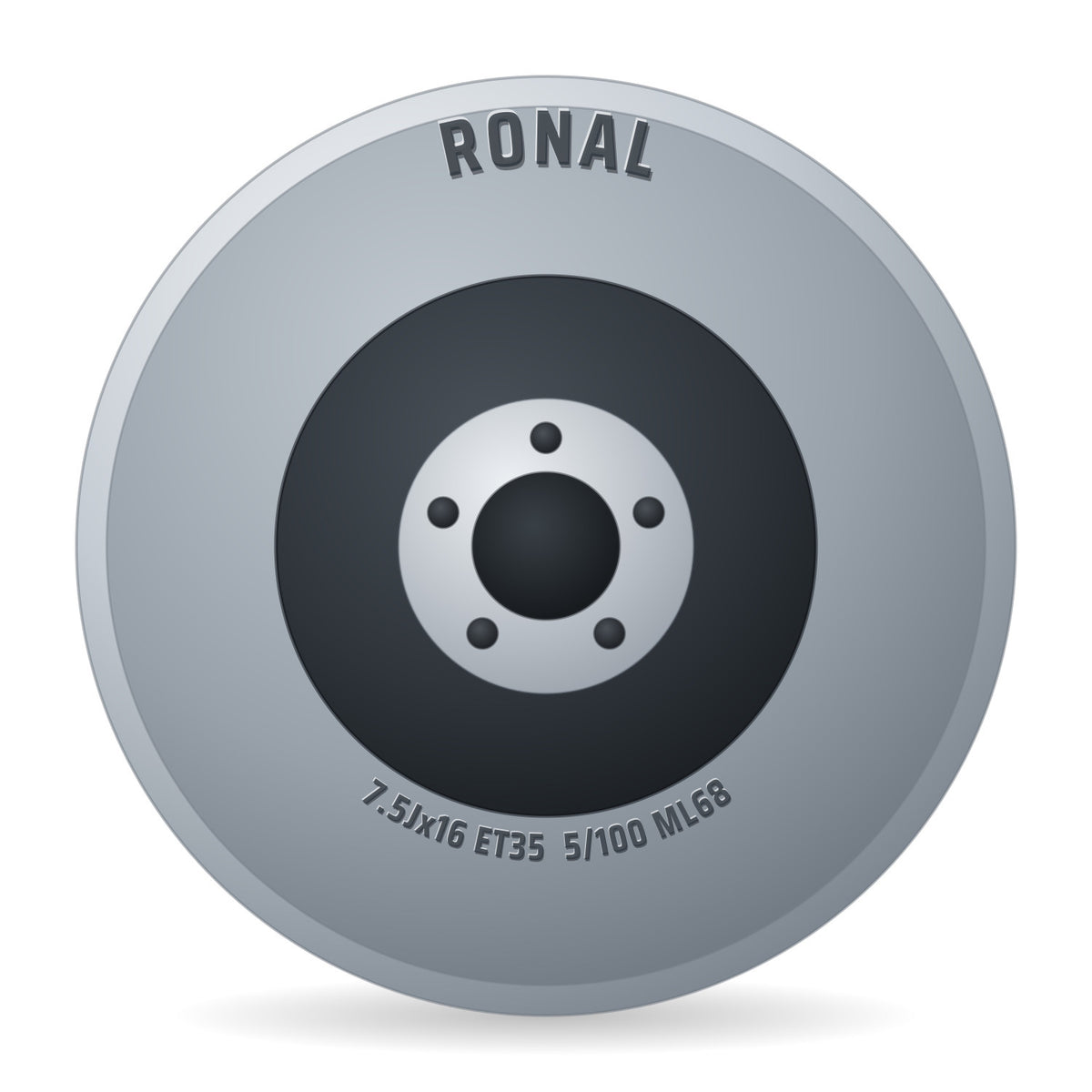 Ronal RR10 REV-R bronze matt Alufelge 7.5x16 Zoll ET35 LK 5x100 ML68