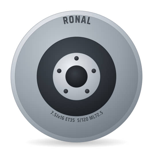 Ronal RR10 REV-R bronze matt Alufelge 7.5x16 Zoll ET35 LK 5x120 ML72.5