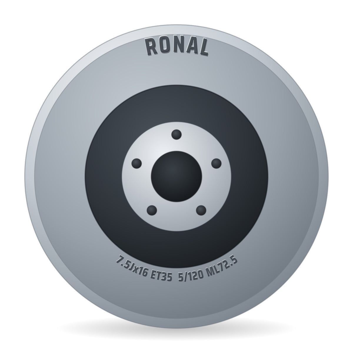 Ronal RR10 REV-M bronze matt Alufelge 7.5x16 Zoll ET35 LK 5x120 ML72.5